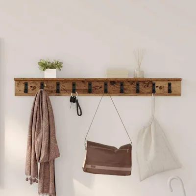 Zdjęcie produktu dla Maison Exclusive – wisząca szafka nocna z drewna postarzanego 100 x 10,5 x 10,5 cm