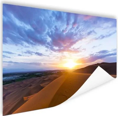 Produktbild von MuchoWow® Poster Wüste bei Sonnenaufgang 60x40 cm - Schlafzimmerdekoration