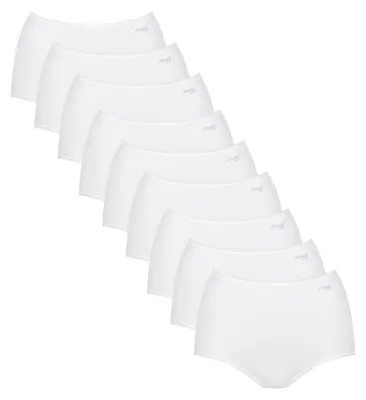 Produktbild von sloggi Damen Maxislip 9-Pack Pure Comfort Maxi - WHITE - Größe L