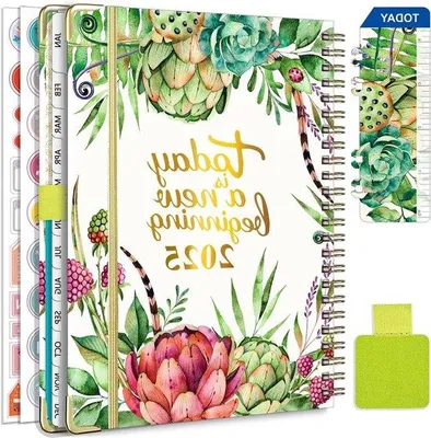 Produktbild von Wochenplaner 2025 A5 Spiralbindung 12 Monate Kalender