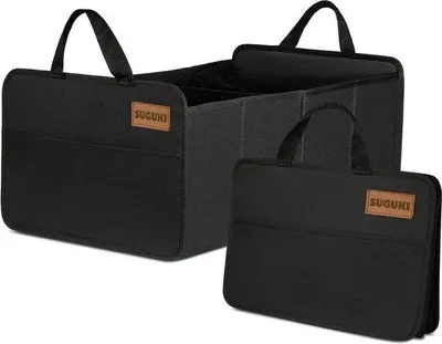 Produktbild von Auto Kofferorganizer, georganisiertes Gepäck, schwarz, mit Griff, falbar, wasserdicht, 50 x 31 x 21 cm