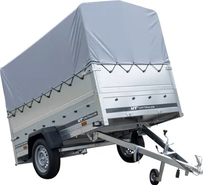 Produktbild von Anhänger GARDEN TRAILER 230 KIPP mit Stützrad, zusätzlichen Bordwänden, Hochplane und Hochspriegel H800 Führerschein B