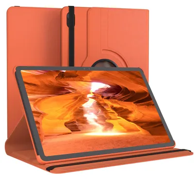 Produktbild von EAZY CASE - Tablet Hülle für Samsung Galaxy Tab S11 Schutzhülle, Tablet Case 360° drehbar in Orange