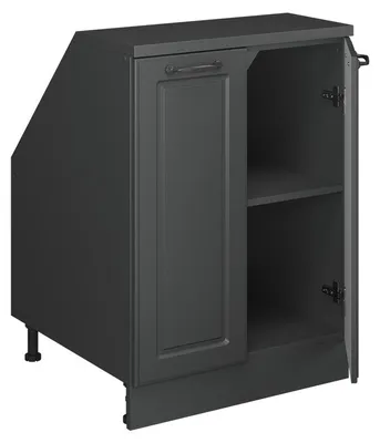 Image de Meuble de rangement sous pente Vicco Rion Anthracite campagne 60x81.6cm 2 portes, 60 cm de profondeur, Model 60151