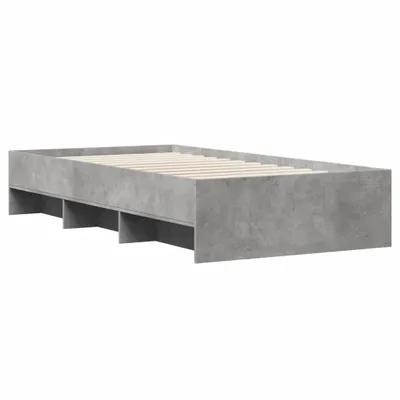 Produktbild von "2026 MODERNE"Bettgestell Stylishces - Einzelbett/Jugendbett mit Lattenrost - Betongrau 90x200cm Holzwerkstoff - Klassische Betten NeuMöbel304375