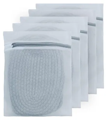 Productafbeelding van Wasmandjes - set van 5 stuks - voor de wasmachine - 23 x 30 cm