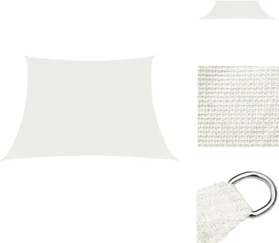 Produktbild von vidaXL Sonnensegel 160 g/m² Weiß 4/5x4 m HDPE -  Sonnenschirme & Sonnenschutze