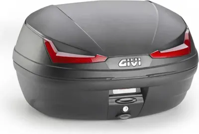 Immagine prodotto di Bauletto Monolock GIVI E455 SIMPLY IV nero rosso 45L