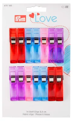 Zdjęcie produktu dla Spinacze do tkanin, 5,5 cm, 14 sztuk, różne kolory