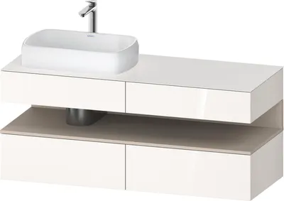 Produktbild von DURAVIT QA4765083220010 QAT KWTU WH Ek. 1400x550x600 Wß Hgl.