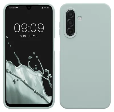 Produktbild von kwmobile Handyhülle für Samsung Galaxy A18 4G / 5G Hülle - Case Silikon - Kabelloses Laden - Schutzhülle Cover in Cool Mint