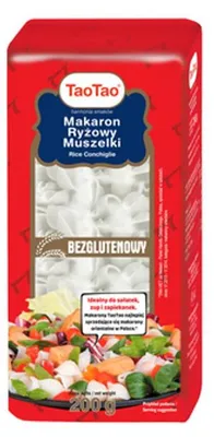 Zdjęcie produktu dla Makaron Ryżowy Muszelki 200g TAO TAO