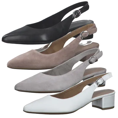 Produktbild von Tamaris Damen Pumps Slingpumps Leder 1-29500-26, Größe:38 EU, Farbe:Beige