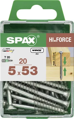 Produktbild von Spax Universalschrauben 5.0 x 53 mm TX 20 - 20 Stk.