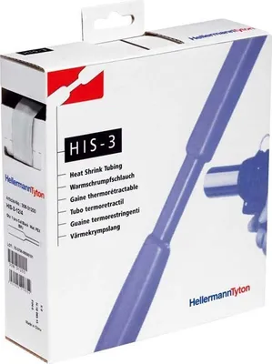 Productafbeelding van Hellermann Tyton 308-30603, krimpkous, polyolefine, transparant, 1 stuk