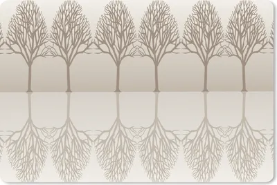 Produktbild von MuchoWow® Schreibtischunterlage Design - Bäume - Wald 60x40 cm - XXL Mauspad - Großes Mauspad
