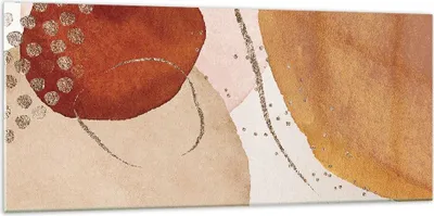 Produktbild von Bilder auf glas - Einteilig - Orange Abstraktion Flecken - 120x50cm - Glasbilder - Wandbilder - Bilder - Wanddekoration aus Glas - Glas Bilder - Wandbild auf Glas - GAB120x50-4696