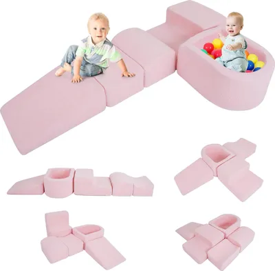 Produktbild von Spielset aus weichem Schaumstoff für Kleinkinder - inklusive Bällebad