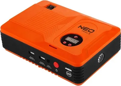 Obrázek produktu pro NEO TOOLS Startovací zařízení "Jumpstarter", powerbanka - 14Ah, kompresor 3,5BAR, svítilna