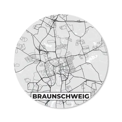 Produktbild von MuchoWow® Mauspad Mousepad Deutschland - Stadtplan - Braunschweig - Karte 40x40 cm - Mousepads - Maus Mat - Pad - Mausunterlage - Schreibtisch Accessoires