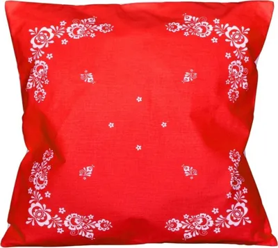 Immagine prodotto di Coperta in cotone Folk backing rosso 38x38 cm