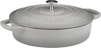 Zdjęcie produktu dla Kela Bräter Calido 28 cm Ø, 3,2 L, 3,2 l, Szary, Żeliwo, Emalia, 300 °C, 28 cm