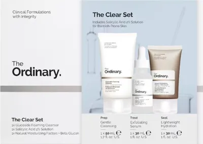 Produktbild von Cleansing Cream 50ml/Face Serum 30ml/Face Cream 30 ml The Ordinary The Clear Set
