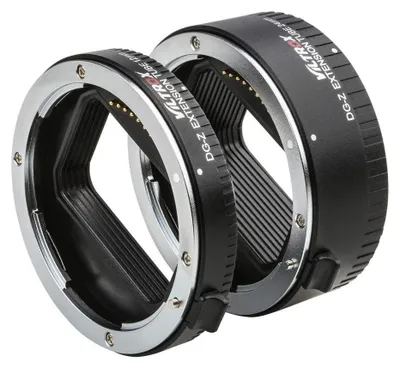 Obrázok produktu pre Sada predlžovacích kruhov s automatickým zaostrovaním pre makro fotografiu, 12 mm, 24 mm, kompatibilná s fotoaparátmi Nikon Z6, Z7, Z50