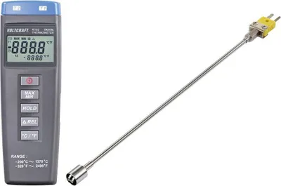 Produktbild von VOLTCRAFT K102 + TP 205 Temperatur-Messgerät Fühler-Typ K