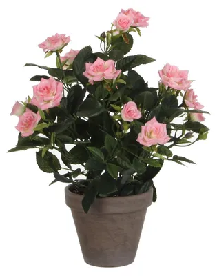 Produktbild von Kunstblume Rose Ø 25 H 33 cm rosa