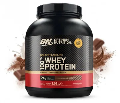 Produktbild von Gold Standard 100% Whey Proteinpulver, Milchschokolade, 2270 g
