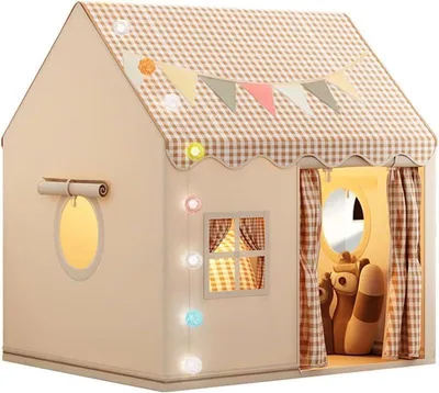 Productafbeelding van Kinderspeelhuis, prinsessentent, neutrale kleuren, voor kinderkamer