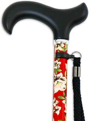 Obrázek produktu pro Skládací trekingová hůl - podpůrná hůl, skládací - pro bezpečné chůzi - nastavitelná výška - 82-95 cm - modrá