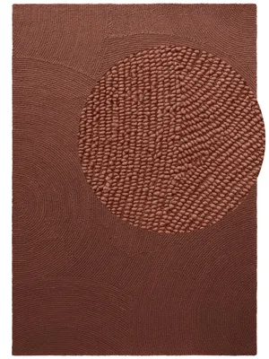 Produktbild von Hanse Home Calmio Wollteppich Calmio Rot Braun