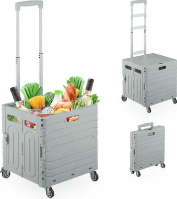 Produktbild von relaxdays Einkaufstrolley mit Teleskopgriff