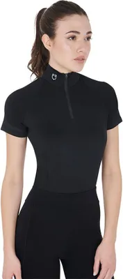 Produktbild von Equestro Slim Fit Kurzarm-t-shirt Schwarz S Schwarz S