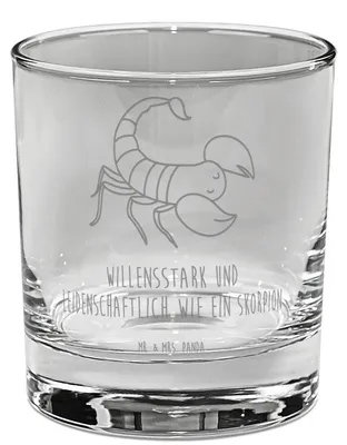 Produktbild von Mr. & Mrs. Panda Cocktailglas Sternzeichen Skorpion - Transparent - Geschenk, gravur glas, Longdrinkglas, Aszendent, Geburtstag November, Skorpione, Tumbler, für Gin