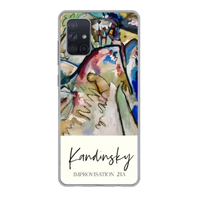 Produktbild von MuchoWow® Handyhülle Schutzhülle Hülle für Samsung Galaxy A51 Improvisation 21A - Kandinsky - Alte Meister Silikon Softcase Handy Hülle - Schutzabdeckung