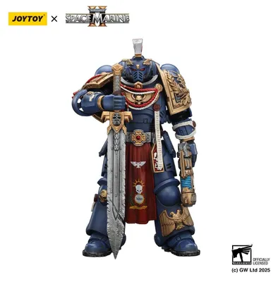Produktbild von Warhammer 40,000: Space Marine 2 Actionfigur Ultramarines Relic Primus Armourwith Plasma Pistol and Combat Blade 13 cm