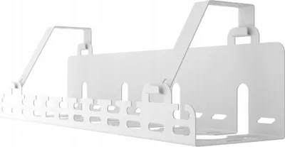 Obrázek produktu pro Organizér na kabely pod stůl 40 cm Odnímatelný Kovový Bílý Stalflex