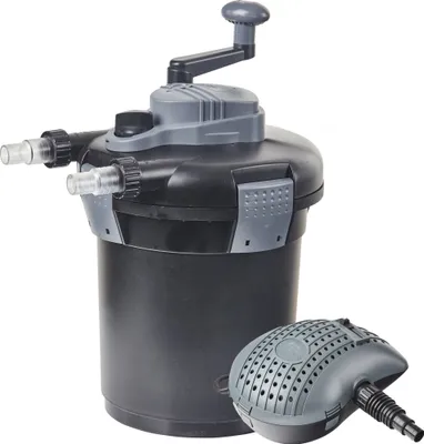 Produktbild von Heissner Druckfilter Set HLF3000-00 inkl. 7 Watt UV-C Teichklärer für Teiche mit 3000 l