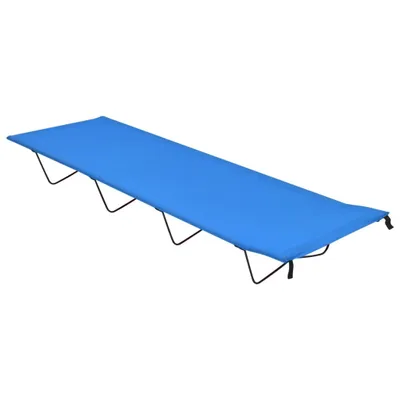Produktbild von vidaXL Campingbetten 2 Stk. 180x60x19 cm Oxford-Gewebe und Stahl Blau