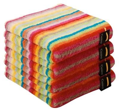 Produktbild von 4 Stück Cawö Life Style Handtücher 7008-25 Streifen muilticolor 50x100