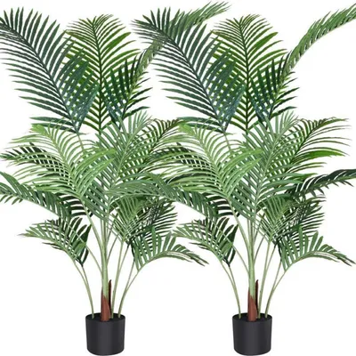 Obrázek produktu pro Umělá areková palma 140 cm 15 větví pro interiér exteriér 2 balení