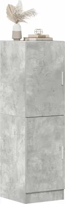 Image de vidaXL Armoire de cuisine gris béton 38x41,5x131,5 cm Bois composite