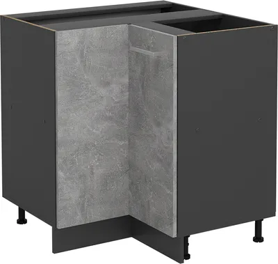 Produktbild von Eckunterschrank Vicco R-Line Beton 75.6 cm ohne Arbeitsplatte, Model 53488