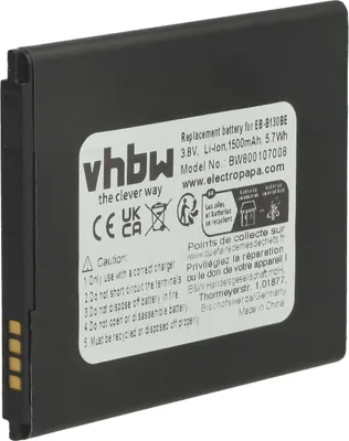 Produktbild von vhbw Akku kompatibel mit Samsung Galaxy SM-J106H/DS, SM-J106H, SM-J106B/DS, SM-J106B, SM-J106 Handy Smartphone Telefon (1500 mAh, 3,8 V, Li-Ion)