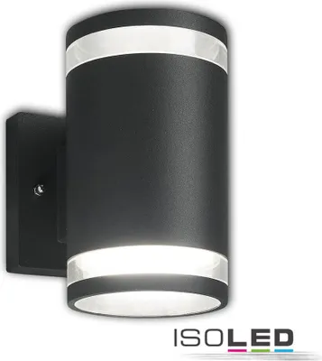 Produktbild von ISOLED Wandleuchte Up&Down 2xGX53, IP54, LxBxH 130x100x166, anthrazit