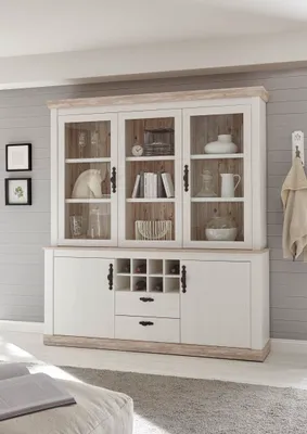 Produktbild von Villa Hauswerk Buffetschrank Florenz weiß 184 x 205 x 44 cm