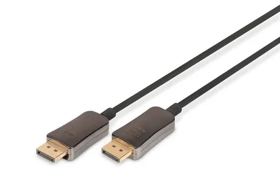 Produktbild von DisplayPort AOC Hybrid Glasfaserkabel, UHD 8K (schwarz, 15 Meter)